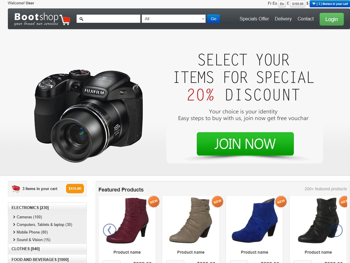 Modern Shop Project Preview